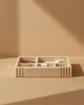 Bandeja organizadora modular WASI impresa en 3D en tono sand